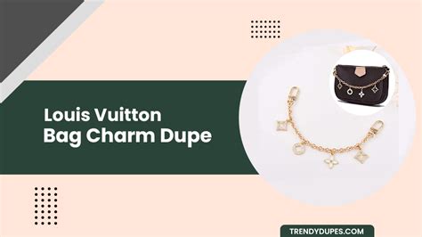 louis vuitton leather bag charm|louis Vuitton Bag charm dupe.